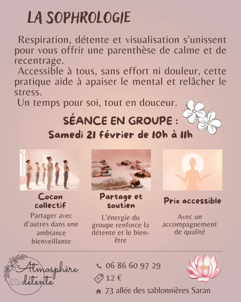 Sophrologie en groupe le 21/02